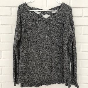 Lane Bryant Hi Lo Sweater Lattice Cut Out Back